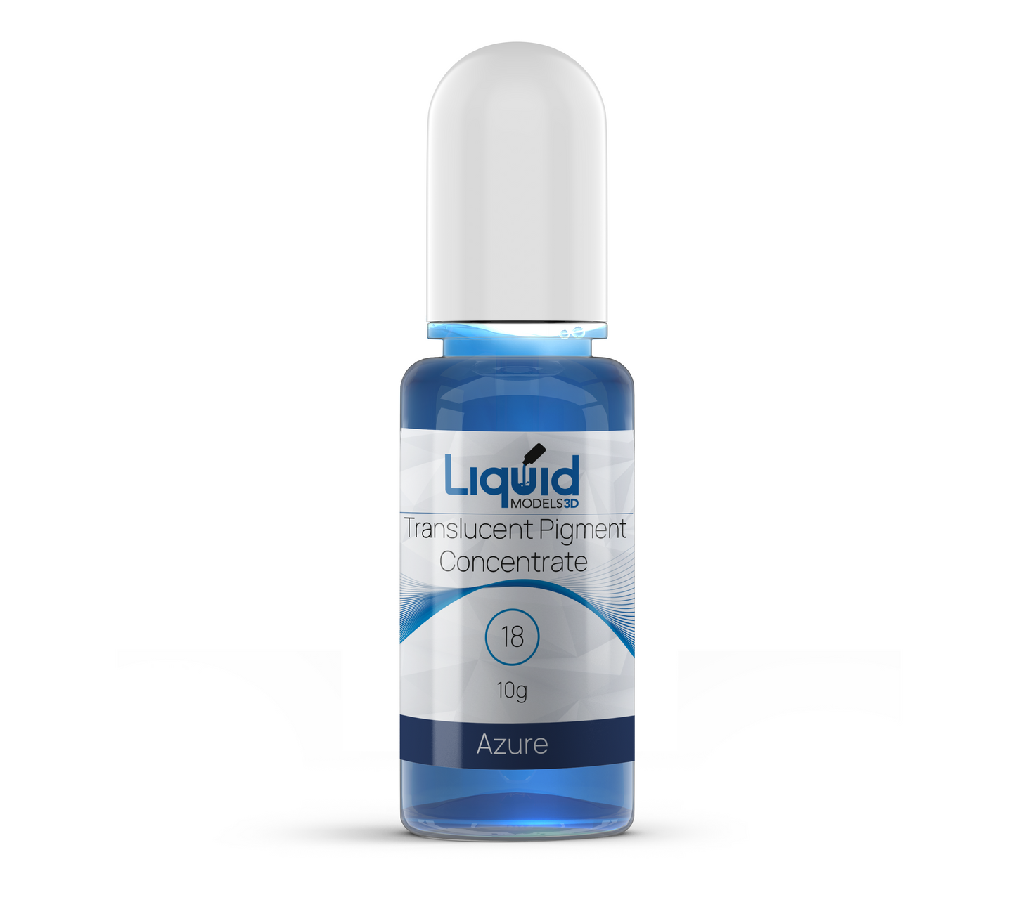 Liquid Models 3D Translucent Pigment Concentrate for Clear 3D Printing Resin 18 Azure - www.3dprintmonkey.co.uk - 1