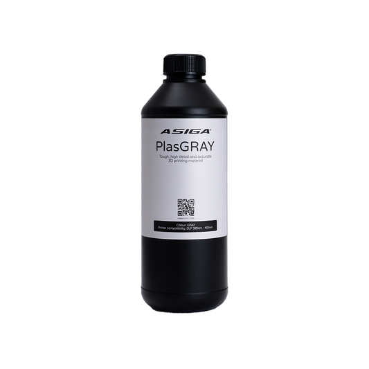 Asiga PlasGRAY V2 3D Printer Resin 1kg - www.3dprintmonkey.co.uk - 1