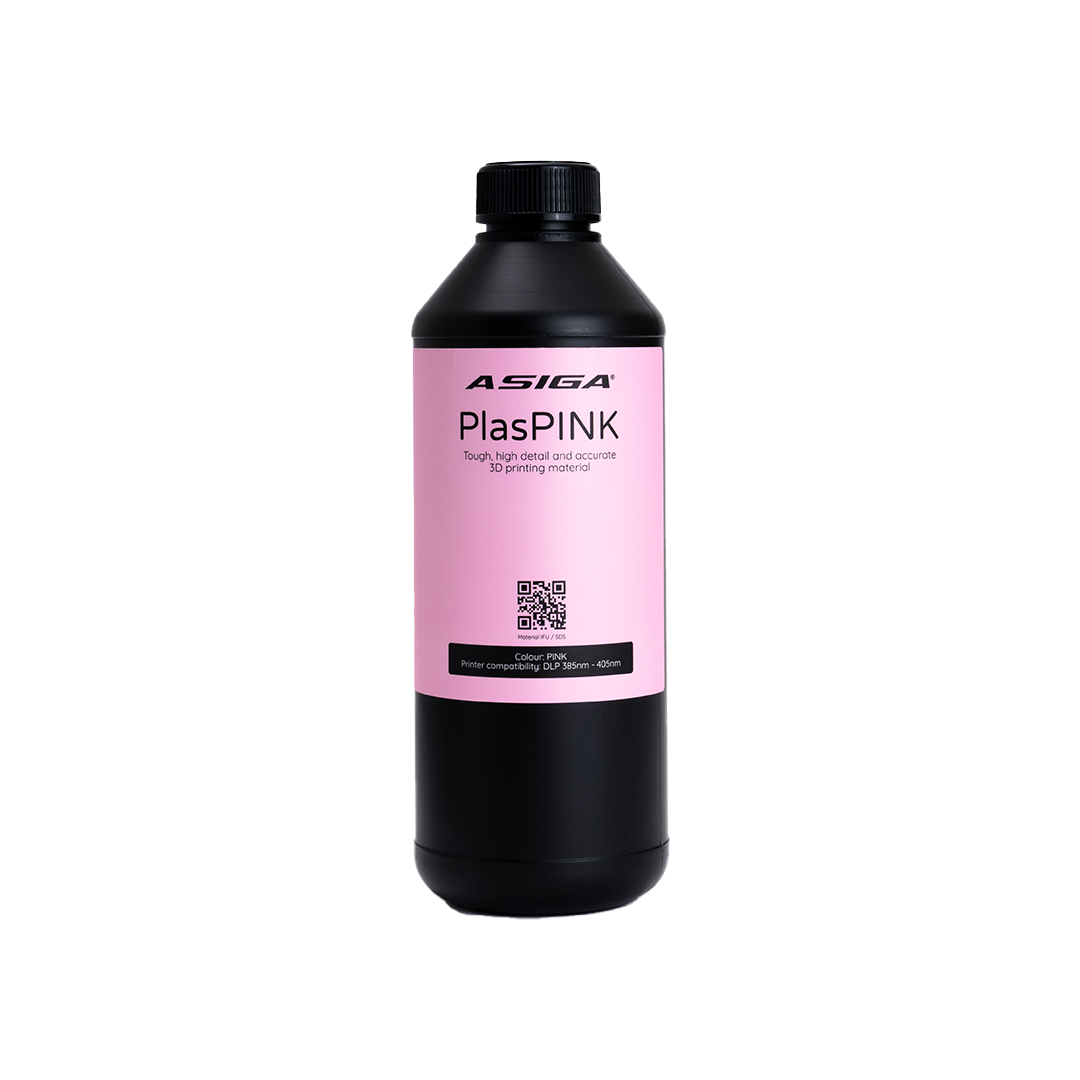 Asiga PlasPINK V2 3D Printer Resin 1kg - www.3dprintmonkey.co.uk - 1