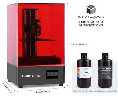 Elegoo Saturn Reconditioned 3D Printer - Grade C - www.3dprintmonkey.co.uk - 4