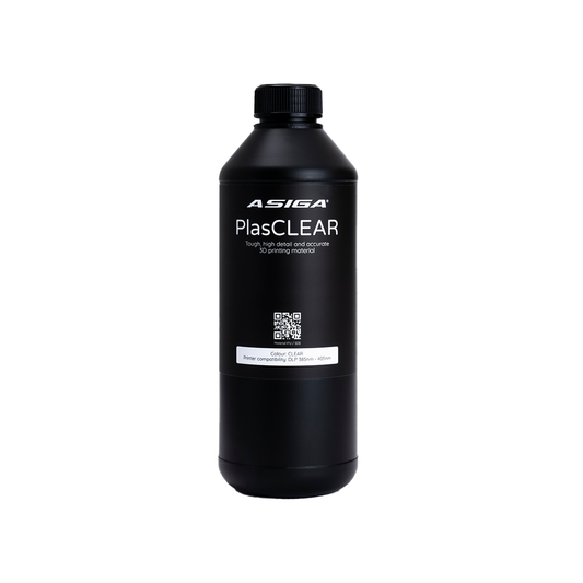 Asiga PlasCLEAR V2 3D Printer Resin 1kg - www.3dprintmonkey.co.uk - 1