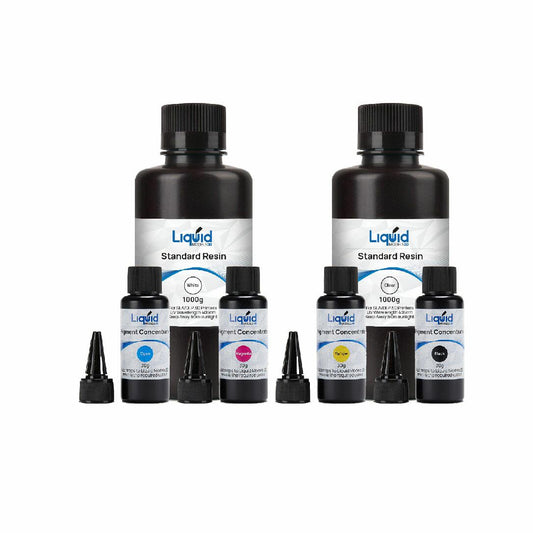 Liquid Models 3D CMYK pigment Kit and Standard Resin Bundle - www.3dprintmonkey.co.uk - 1