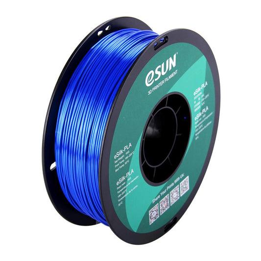 eSUN eSilk PLA Blue Filament 1.75mm 3D Printer Silk Filament 1kg - www.3dprintmonkey.co.uk - 1