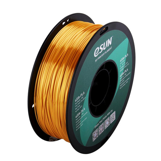 eSUN eSilk PLA Gold Filament 1.75mm 3D Printer Silk Filament 1kg - www.3dprintmonkey.co.uk - 1