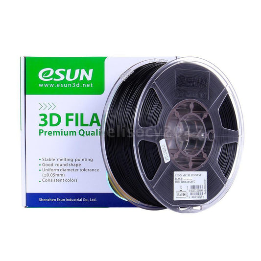 eSUN 3D ePC 1.75mm 3D Printer Filament 0.5kg - Black - www.3dprintmonkey.co.uk - 1