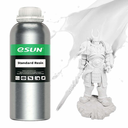 eSUN Standard White 3D Printer resin 405nm 1kg - www.3dprintmonkey.co.uk - 1