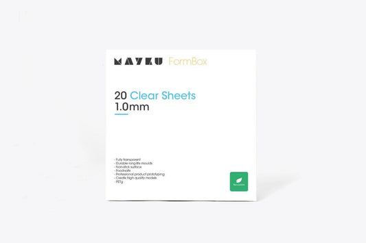 Mayku 1mm PETG Form Sheet 20 pack - www.3dprintmonkey.co.uk - 1