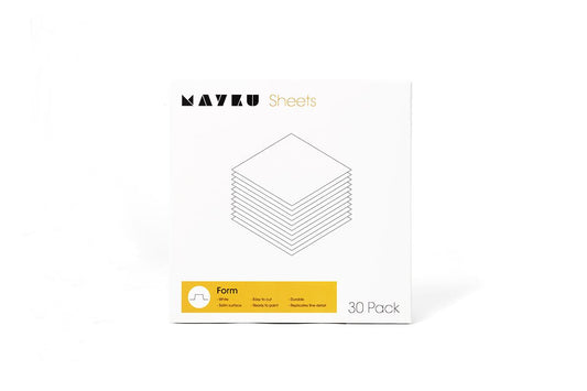 Mayku 0.5mm HIPPS Form Sheet white 30 pack - www.3dprintmonkey.co.uk - 1