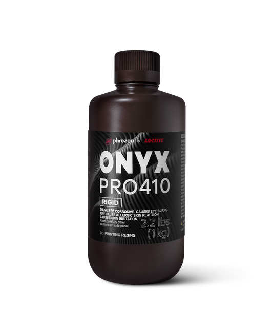 Phrozen ONYX Rigid Pro410 3D Printer Resin Black 1kg - www.3dprintmonkey.co.uk - 1