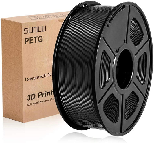 SUNLU PETG Black 1.75mm 3D Printer Filament 1kg - www.3dprintmonkey.co.uk - 1