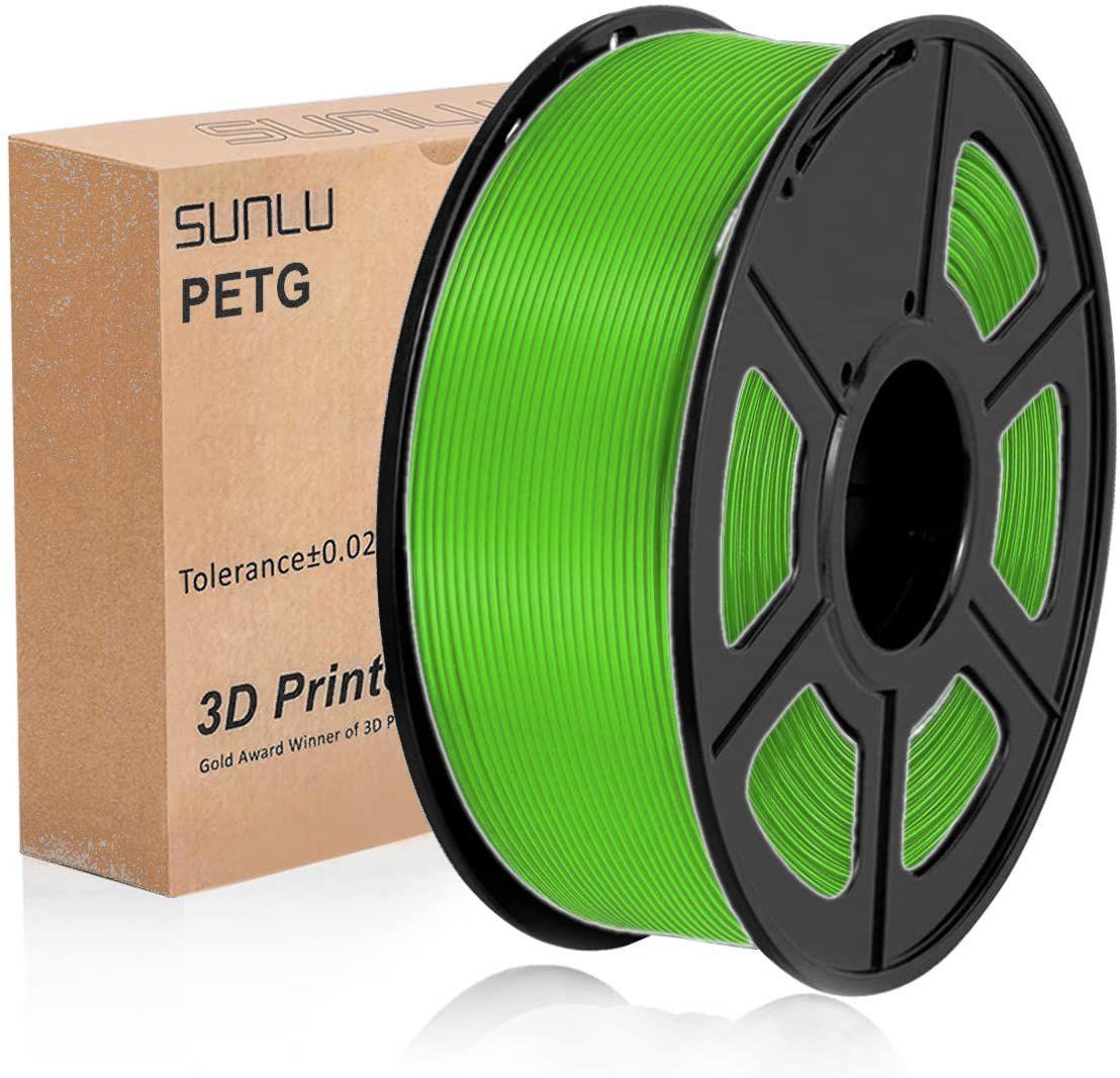 SUNLU PETG Green 1.75mm 3D Printer Filament 1kg - www.3dprintmonkey.co.uk - 1