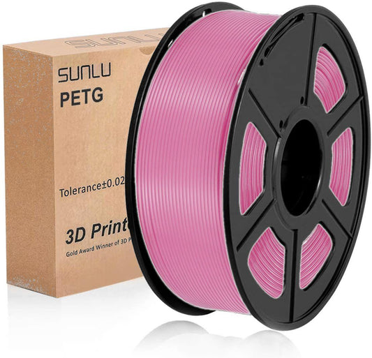 SUNLU PETG Pink 1.75mm 3D Printer Filament 1kg - www.3dprintmonkey.co.uk - 1