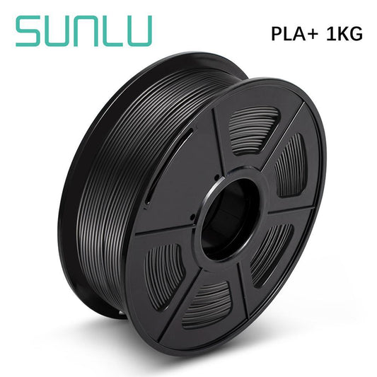 SUNLU PLA+ black Filament 1.75mm 3D Printer Filament 1kg - www.3dprintmonkey.co.uk - 1