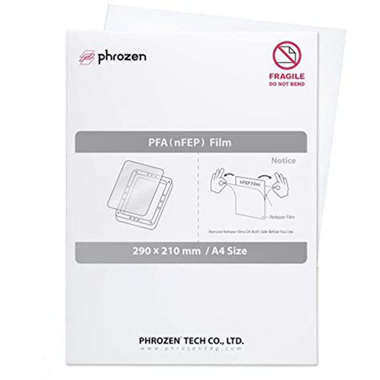 Phrozen 290 x 210 A4 mm PFA (nFEP) Release Film - www.3dprintmonkey.co.uk - 1